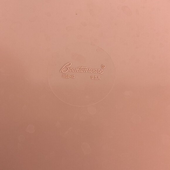 Boontonware Dinner Plates Set Of 4 Melmac Melamine Bon Bon Pink Mid-Century - Picture 4 of 4